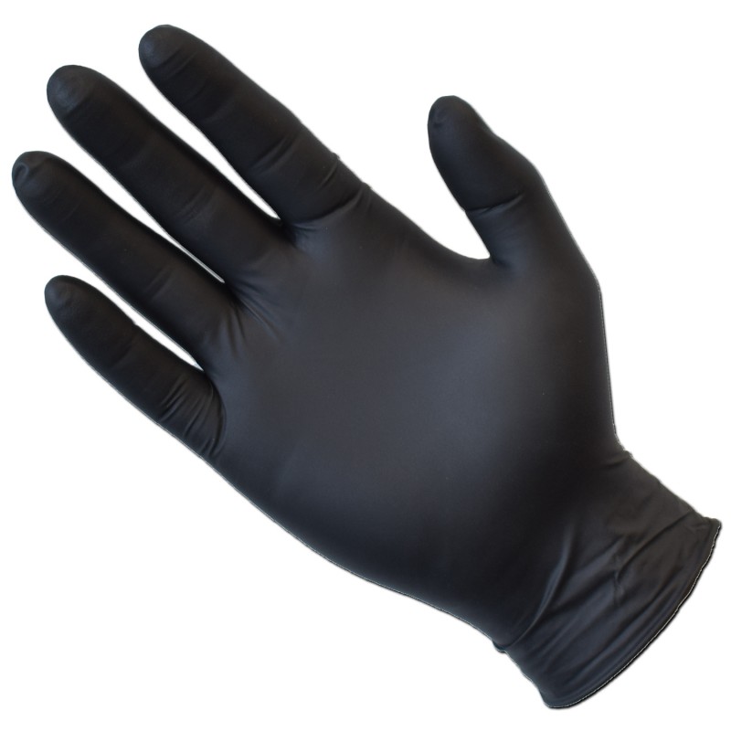 black nitrile gloves australia